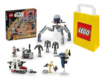 LEGO STAR WARS 75372 ZESTAW BITEWNY Z ŻOŁNIERZEM+ LEGO TORBA PAPIEROWA MAŁA