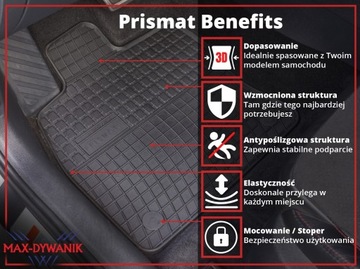 Коврики резиновые PRISMAT - КОМПЛЕКТ. 4П.