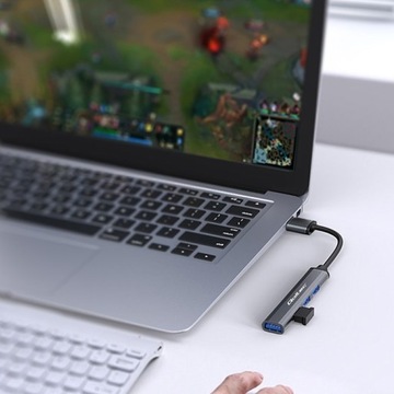 HUB USB 3.0 адаптер 4-в-1 | USB 3.0 | 3 порта USB 2.0