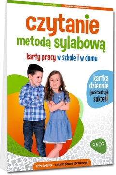 Czytanie metodą sylabową- Karty pracy