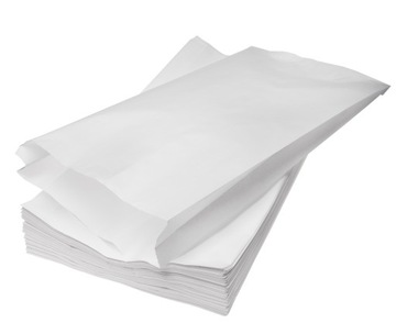 TOREBKI PAPIEROWE FAŁDOWE BIAŁE 22x41CM 100SZT