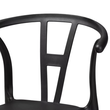 Krzesło Ażurowe Ażur Czarne Nowoczesne Salon Hotel Restauracja Kuchni Ogród