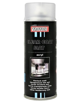 TROTON spray akryl lakier BEZBARWNY MAT 400 ml