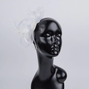 FASCINATOR Повязка на голову с бантом и перьями на свадьбу