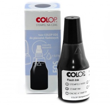 Tusz do pieczątek Colop EOS 25ml czarny