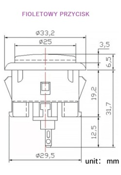 НАБОР ДЖОЙСТИКА COOL BEAR BUTTON, ФИОЛЕТОВЫЙ, 11 ЭЛЕМЕНТОВ