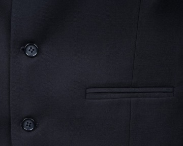 Черный мужской костюм-жилет - 64