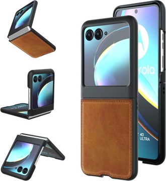 Foluu Etui do Motorola Razr 40 Ultra 2023 żółte