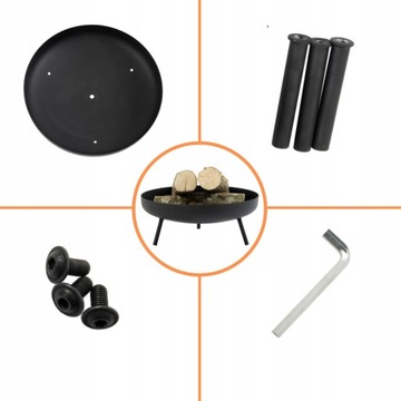 САДОВАЯ ПЕЧЬ + ОКРАШЕННАЯ КРЫШКА CAPRI 58