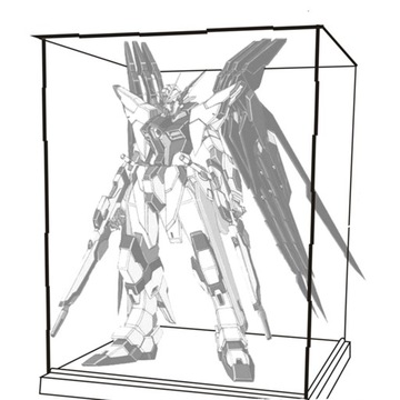 Witryna akrylowa przezroczysta gablota mała