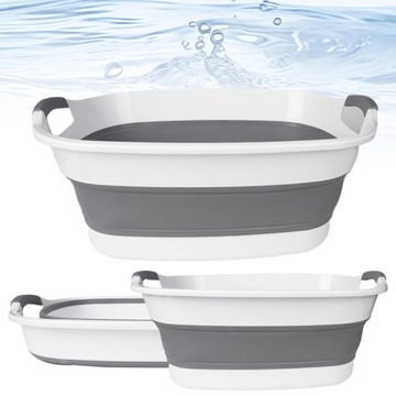 СИЛИКОНОВАЯ ЧАША, СКЛАДНАЯ ДЕТСКАЯ ВАННОЧКА, КОРЗИНА ДЛЯ БЕЛЬЯ СО СЛИВОМ