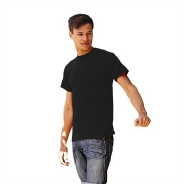 Koszulka T-shirt Fruit of The Loom HEAV Black XXXL