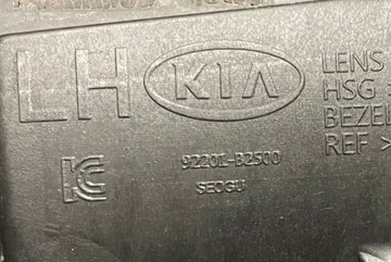 HALOGEN + RÁMEČEK CHRÓM LEVÝ PŘEDNÍ KIA SOUL II FACELIFT 16-19