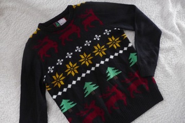 SWETER ŚWIĘTA MIKOŁAJ RENIFER RUDOLF M