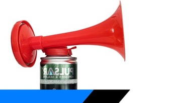 TRĄBKA KIBICA FANFARA SYGNAŁ DŹWIĘKOWY KLAKSON PULSAR 200 ml