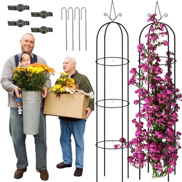 PERGOLA OGRODOWA KOLUMNOWA ŁUK RÓŻE KWIATY PNĄCZA