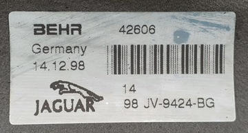 KOLEKTOR SACÍ/ZBĚRNÉ LEVÝ JAGUAR XKR X100 98JV-9424-BG