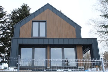 Доска композитная Ламели Каштан, фасадная стена, 5,8 м м