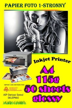 Papier fotograficzny A4 115 g/m² błyszczący 50ark.