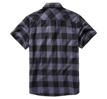 Koszula Brandit Checkshirt halfsleeve black-grey XL