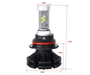 Светодиодные лампы MOTOR QUAD HB1 9004 12000lm X3 ZES 50W 12V 24V CANBUS 2шт