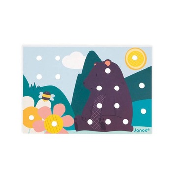 Деревянный пазл Моя первая мозаика - творческий набор 2 года+, Janod