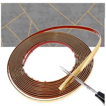 Listwa dekoracyjna ozdobna złota samoprzylepna taśma dekor 14mm x 5m