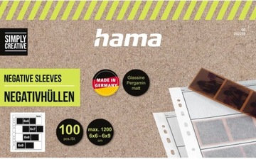 100 шт. конверты для негативов 60х70мм пергамент HAMA