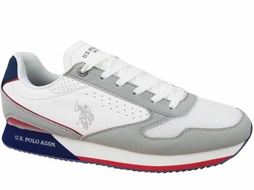 U.S. POLO ASSN SNEAKERS BUTY MĘSKIE LEKKIE SZARE