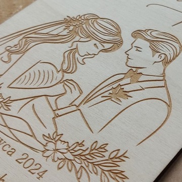 СВАДЕБНЫЕ СУВЕНИРЫ, ДЕРЕВЯННАЯ ОТКРЫТКА, СВАДЕБНЫЙ ПОДАРОК ​​ДЛЯ НЕВЕСТНЫХ