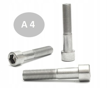 M16X55 ŚRUBA IMBUSOWA NIERDZEWNA DIN 912 A4 INOX