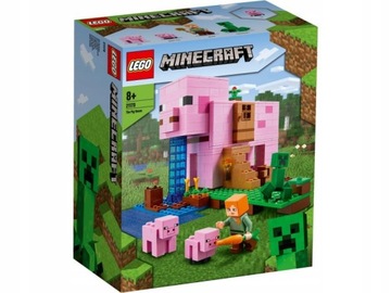 LEGO Minecraft Bricks Свинья Домик Minecraft Свинья