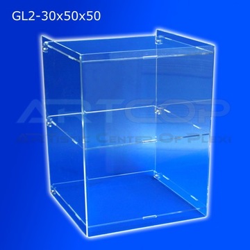 Gablota, Regał, Półka Witryna 30x50x50cm z PLEXI gablota szafka na kolekcję