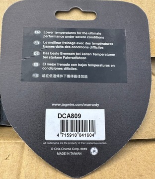 Полуметаллические тормозные колодки Jagwire Elite DCA809 SRAM RSC / Code R