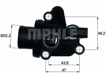 TERMOSTAT MERCEDES TŘÍDA A W168 1.4-2.1