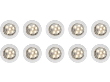 LAMPY PUNKTOWE WPUSZCZANE LED 10 szt. ANSLUT