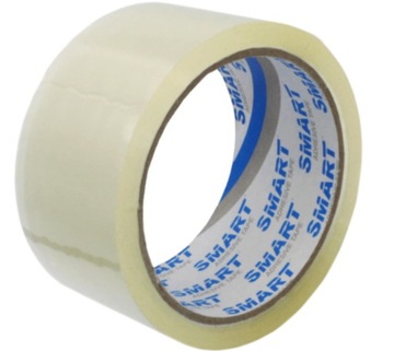 TAŚMA PAKOWA TRANSPARENT 48/100 DO PACZEK WYTRZYMAŁA BEZBARWNA 48X100 MEGA