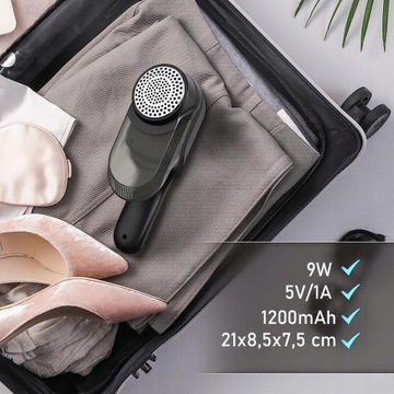 БРИТЬВА ДЛЯ ОДЕЖДЫ, ОБИВКА, МОЩНАЯ МАШИНА, Беспроводная, 6 НОЖЕЙ