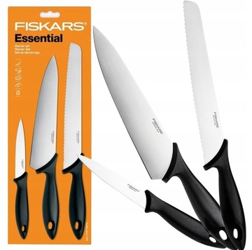 FISKARS Zestaw komplet 3 noży kuchennych 1023784
