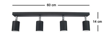 ГАЛОГЕННЫЙ ПОТОЛОЧНЫЙ СВЕТИЛЬНИК BLACK SPOT ПОДВИЖНЫЙ СВЕТОДИОДНЫЙ GU10 ПОТОЛОЧНАЯ ПОЛОСКА