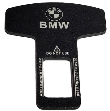 Zaślepka wtyczka do pasa pasów z logo BMW.