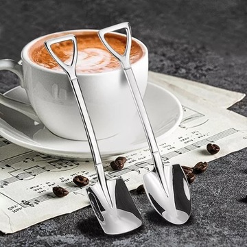 ОРИГИНАЛЬНЫЕ КОФЕЙНЫЕ И ЧАЙНЫЕ ЛОЖКИ В ПОДАРОК ​​МУЖЧИНЕ, ЛОПАТА 2x