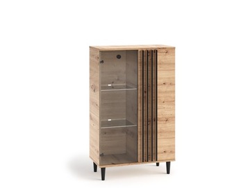 Witryna 80cm Dąb Artisan LAMELE TX L2