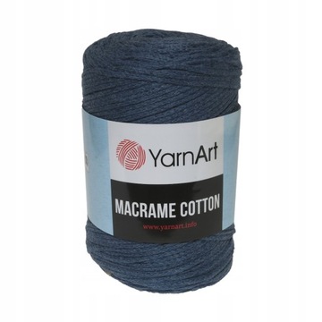 250g sznurek makrama Macrame Cotton denim 761