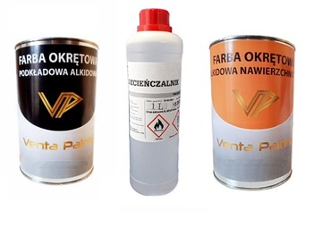 Farba Okrętowa Alkidowa Lakier Ursus Zetor RAL 7001 1L