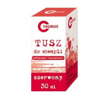 ЧЕРНИЛА ДЛЯ ШТАМПОВ 30 МЛ КРАСНЫЙ ТЕЛЕЦ