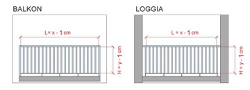 Чехол для ограждения балкона и террасы Техноротанг NELLY GREY на заказ