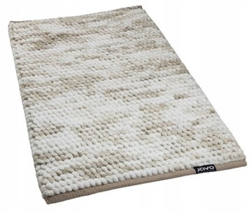 Gruby dywanik łazienkowy Premium 70x120 beż dual
