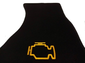 Velurové Koberce Audi 90 B2 Výšivka Check Engine