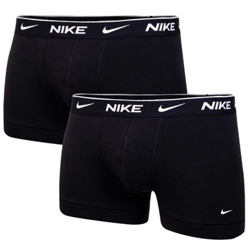 NIKE BOKSERKI MĘSKIE TRUNK 2 PARY BLACK r. L